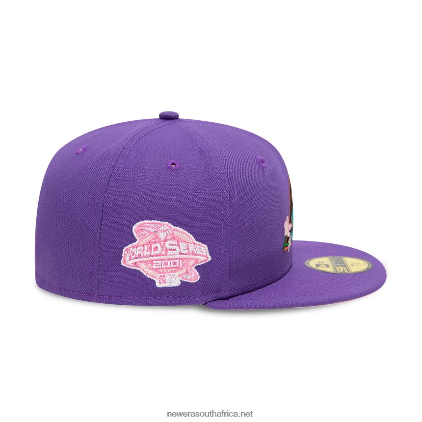 Arizona Diamondbacks Side Patch Bloom Purple 59FIFTY Fitted Cap New Era TRBRBN1315