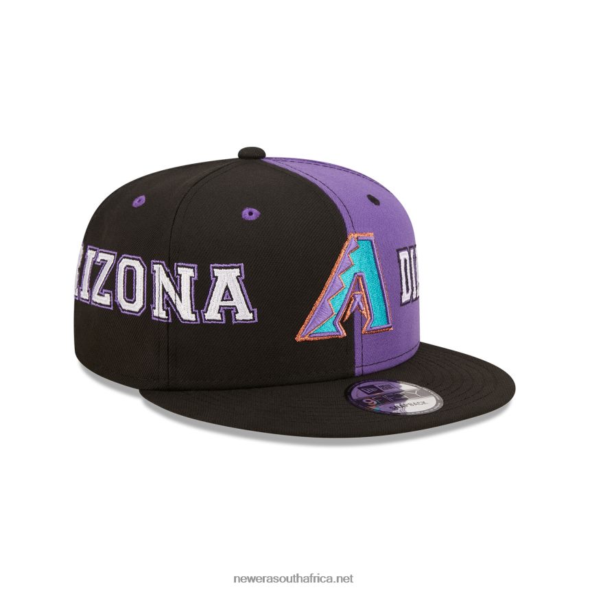 Arizona Diamondbacks Teamsplit Black 9FIFTY Snapback Cap New Era TRBRBN1844