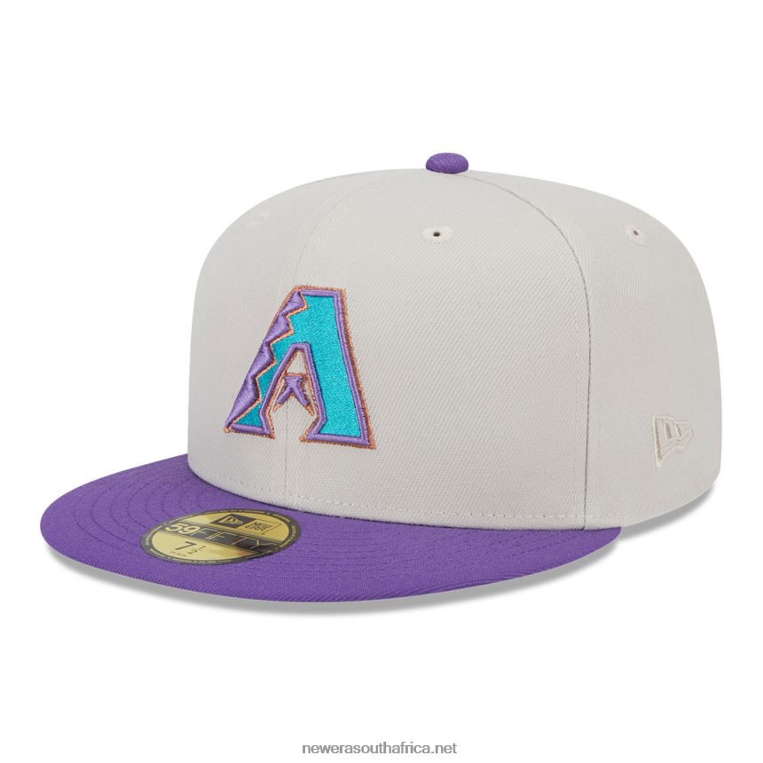Arizona Diamondbacks Varsity Letter Stone 59FIFTY Fitted Cap New Era TRBRBN683