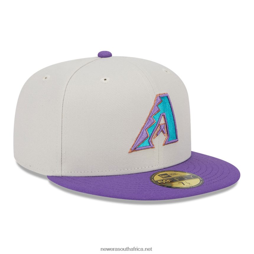 Arizona Diamondbacks Varsity Letter Stone 59FIFTY Fitted Cap New Era TRBRBN683