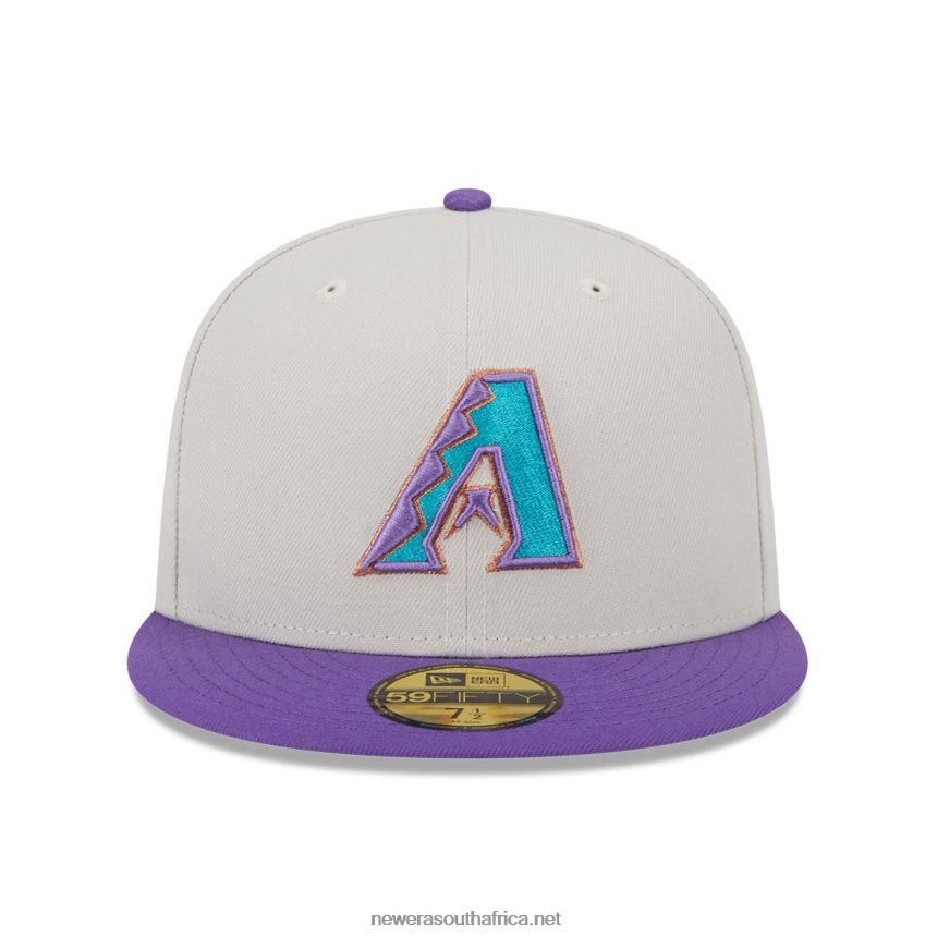 Arizona Diamondbacks Varsity Letter Stone 59FIFTY Fitted Cap New Era TRBRBN683