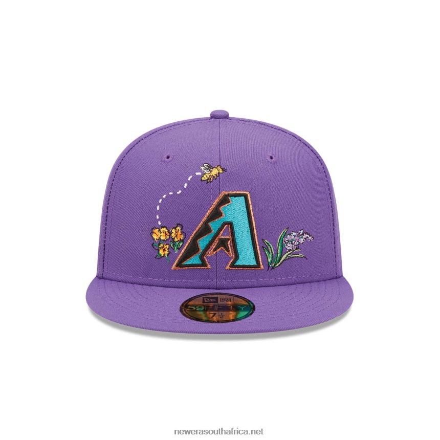 Arizona Diamondbacks Watercolour Floral Purple 59FIFTY Cap New Era TRBRBN1254