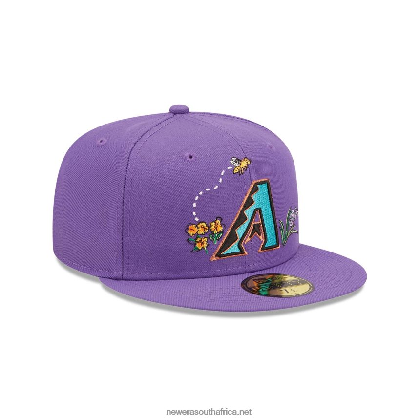 Arizona Diamondbacks Watercolour Floral Purple 59FIFTY Cap New Era TRBRBN1254