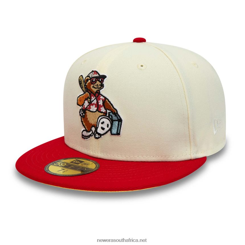 Asheville Tourists MiLB Chrome White 59FIFTY Fitted Cap New Era TRBRBN937