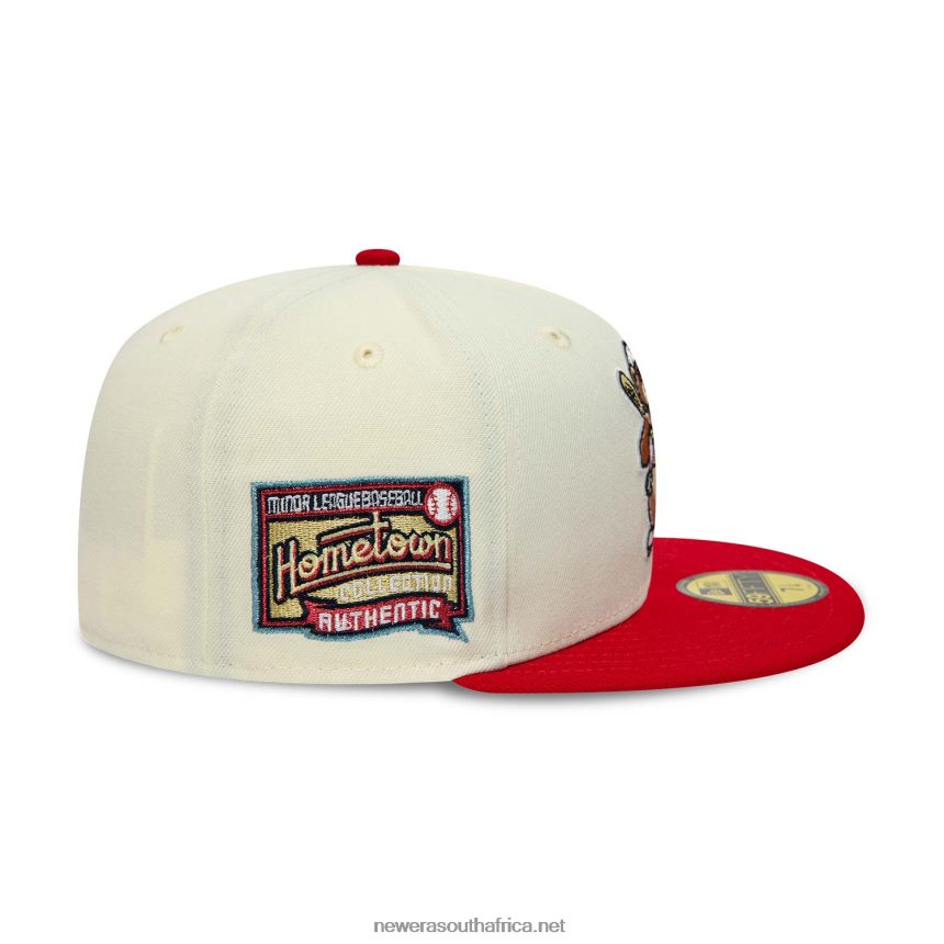 Asheville Tourists MiLB Chrome White 59FIFTY Fitted Cap New Era TRBRBN937