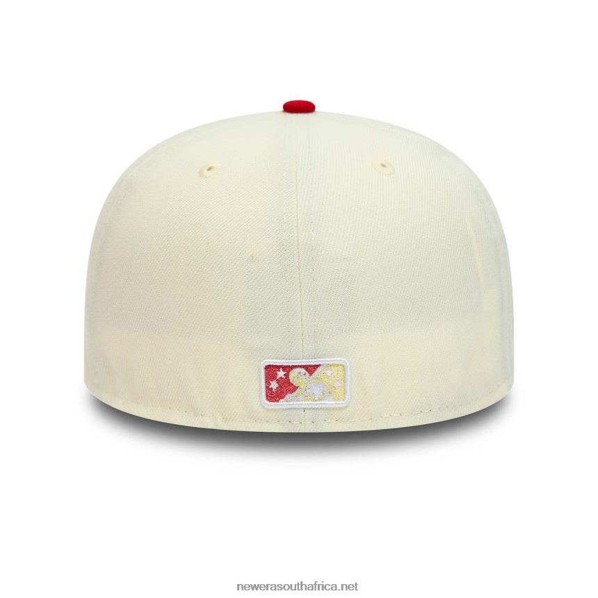 Asheville Tourists MiLB Chrome White 59FIFTY Fitted Cap New Era TRBRBN937