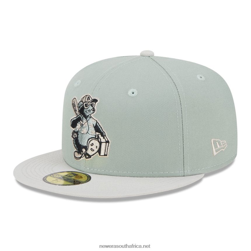 Ashville Tourists Hometown Roots Green 59FIFTY Fitted Cap New Era TRBRBN501