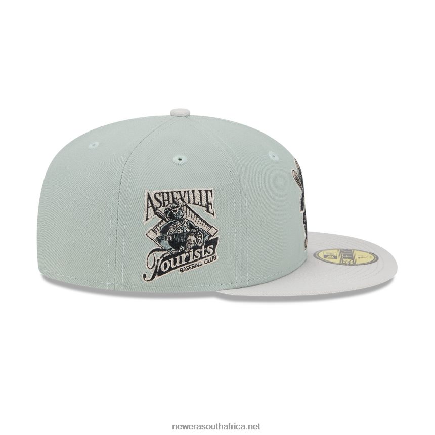 Ashville Tourists Hometown Roots Green 59FIFTY Fitted Cap New Era TRBRBN501