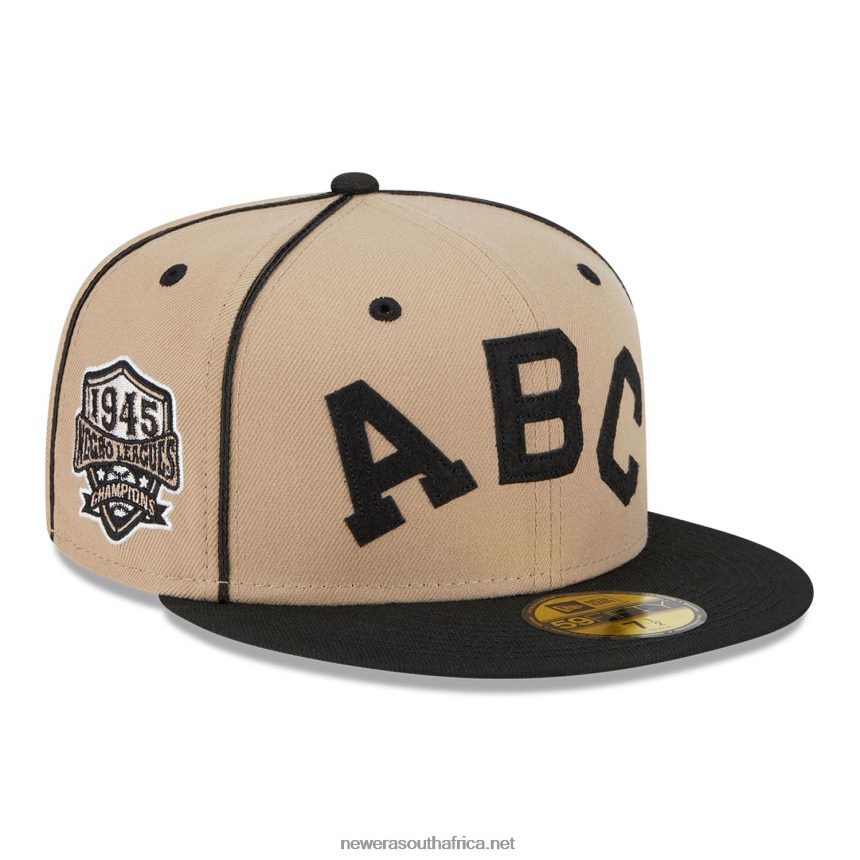 Atlanta Black Crackers Negro League Beige 59FIFTY Fitted Cap New Era TRBRBN1101