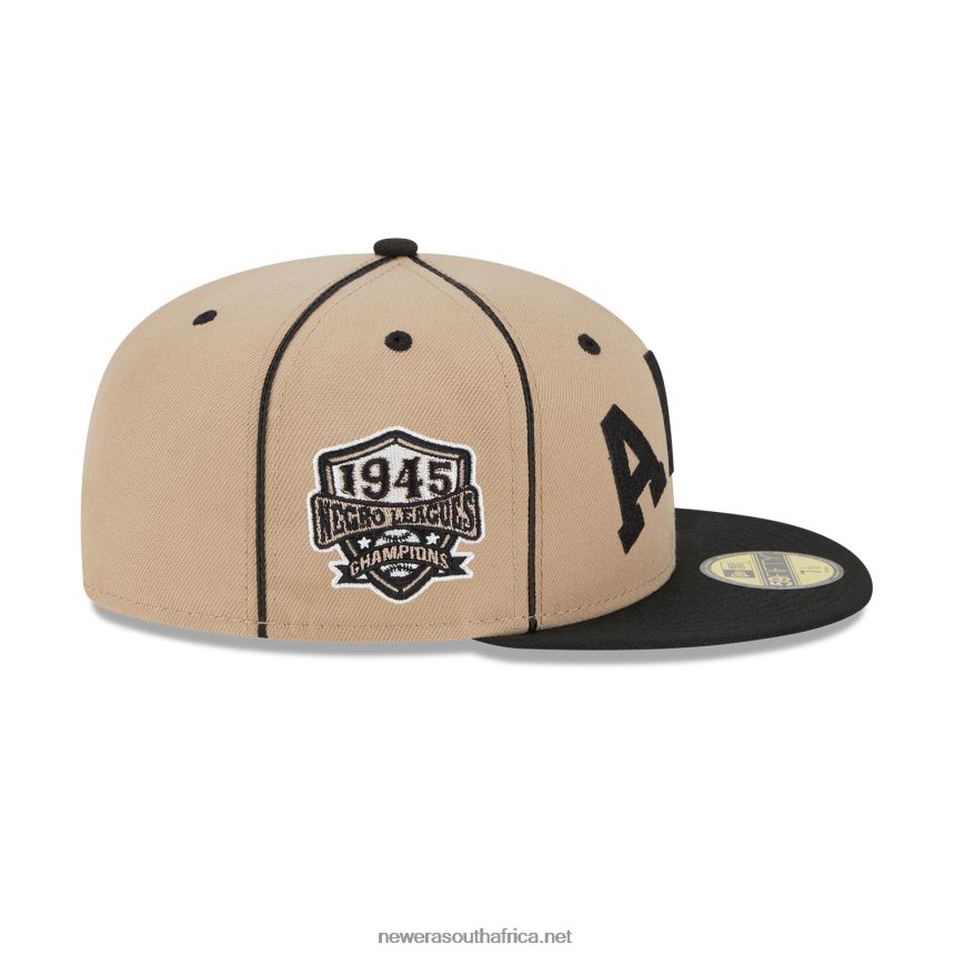 Atlanta Black Crackers Negro League Beige 59FIFTY Fitted Cap New Era TRBRBN1101