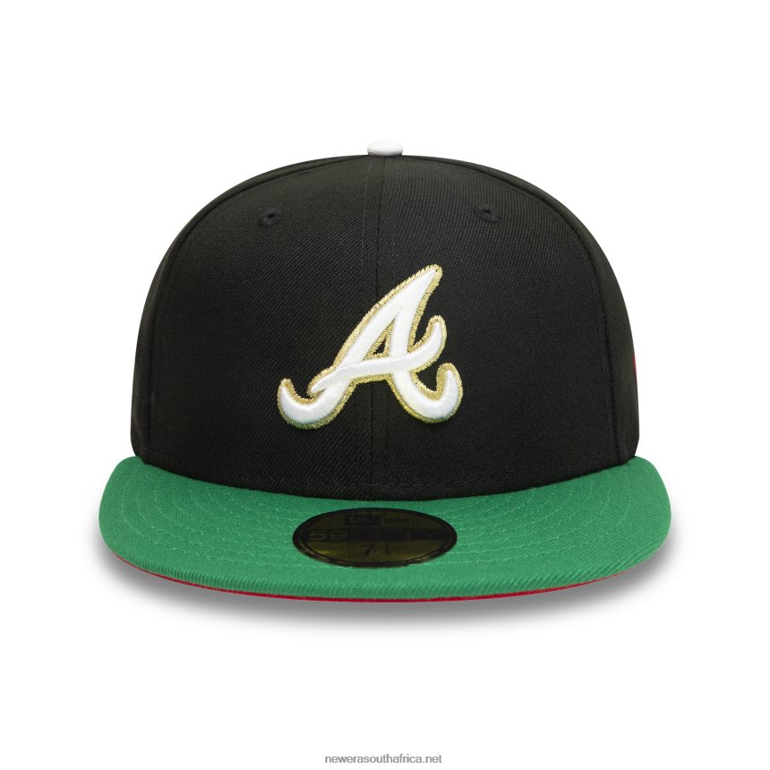 Atlanta Braves 1995 World Series Black 59FIFTY Fitted Cap New Era TRBRBN1411