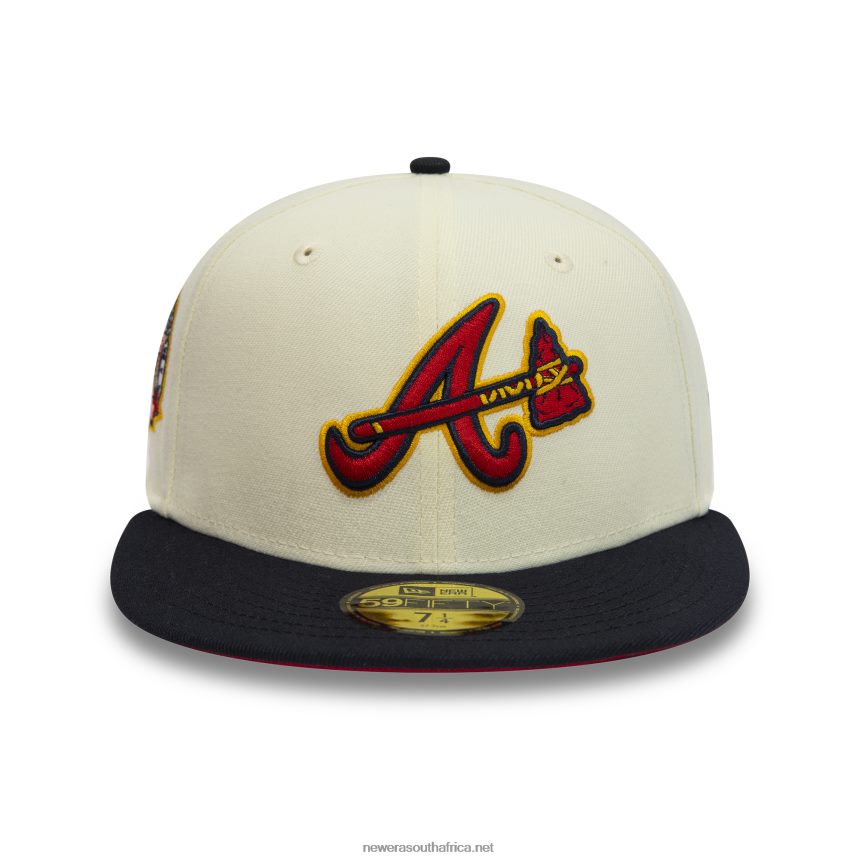 Atlanta Braves 2017 Chrome White 59FIFTY Fitted Cap New Era TRBRBN1401
