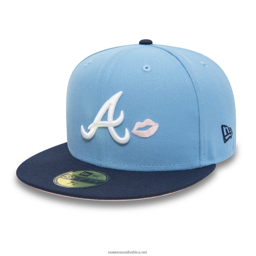 Atlanta Braves 40th Anniversary Sky Blue 59FIFTY Fitted Cap New Era TRBRBN1002