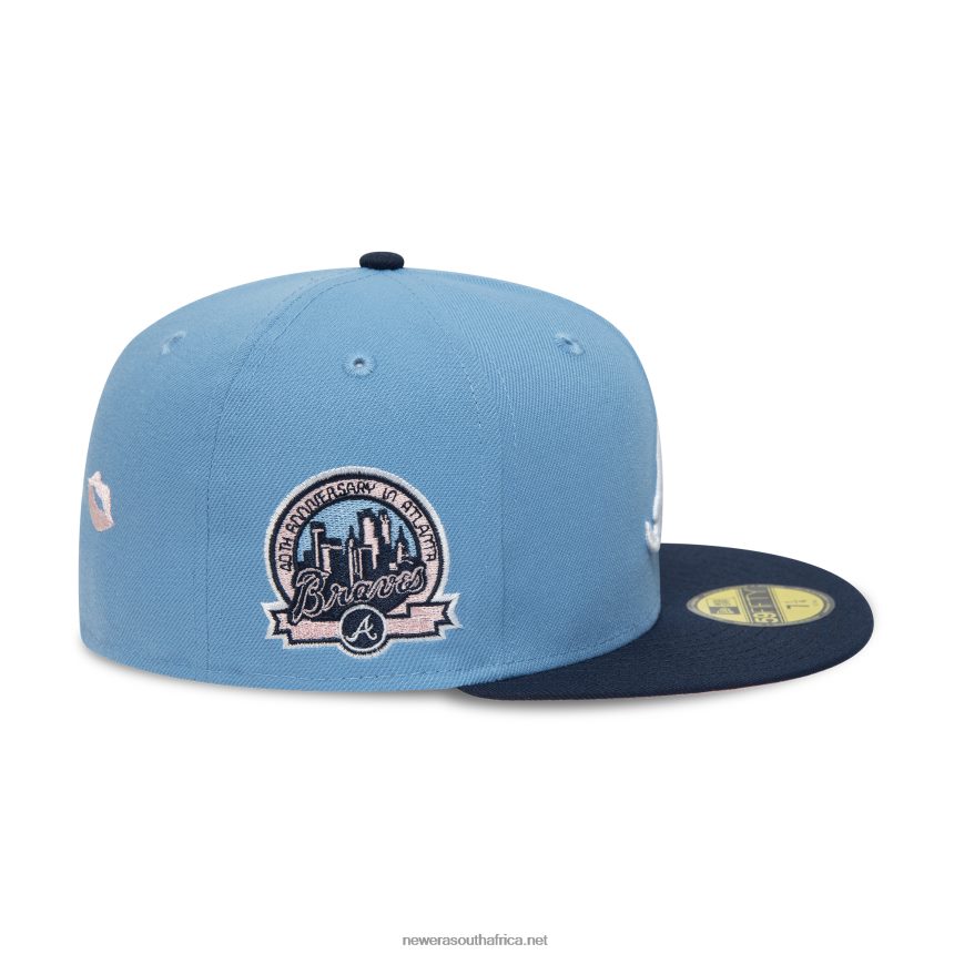 Atlanta Braves 40th Anniversary Sky Blue 59FIFTY Fitted Cap New Era TRBRBN1002