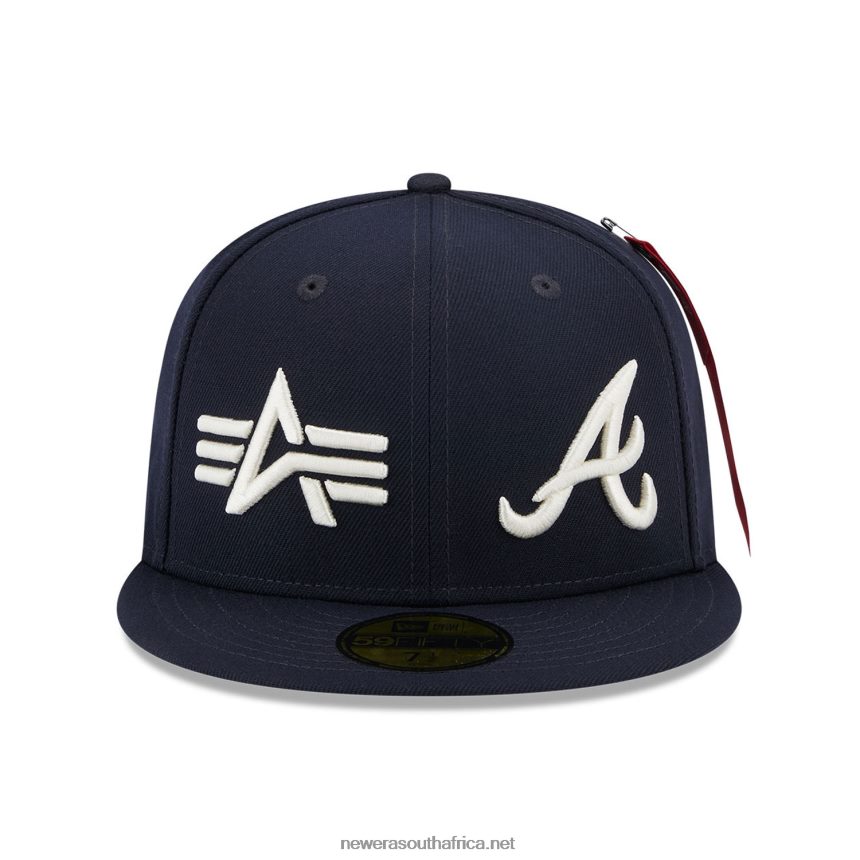 Atlanta Braves Alpha Industries X MLB Navy 59FIFTY Fitted Cap New Era TRBRBN735