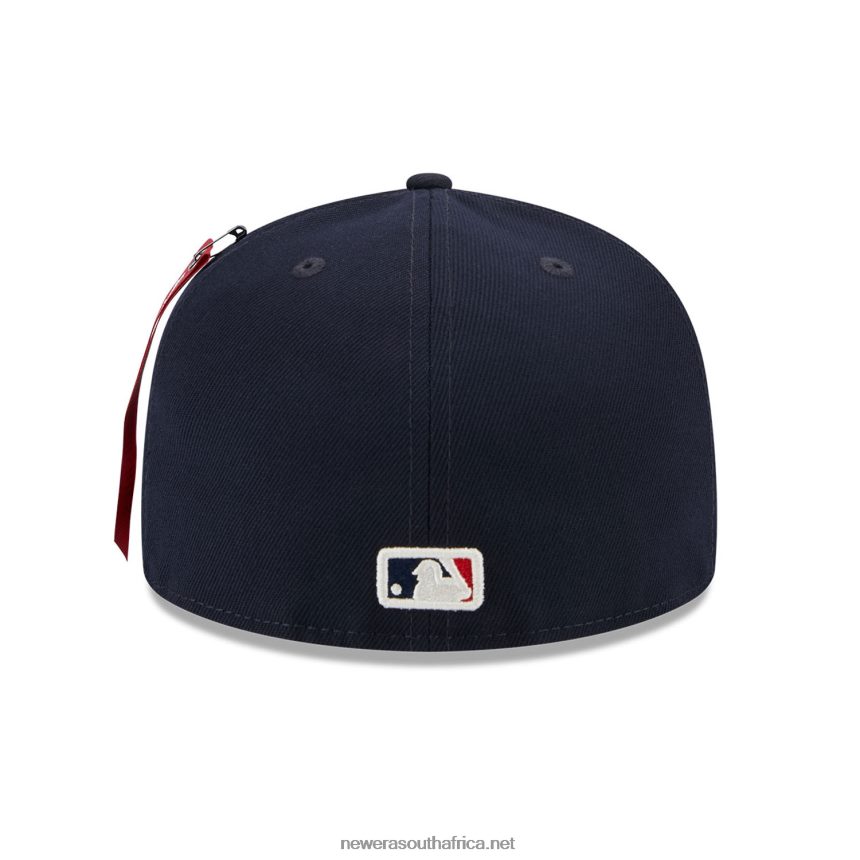 Atlanta Braves Alpha Industries X MLB Navy 59FIFTY Fitted Cap New Era TRBRBN735
