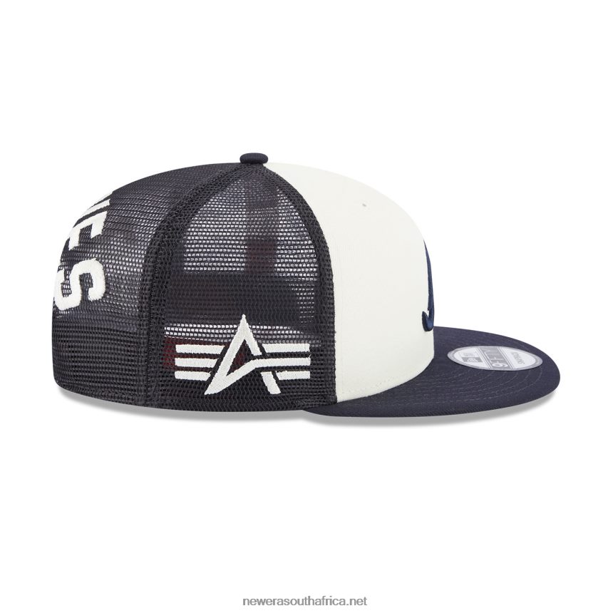 Atlanta Braves Alpha Industries X MLB Navy 9FIFTY Snapback Cap New Era TRBRBN1850