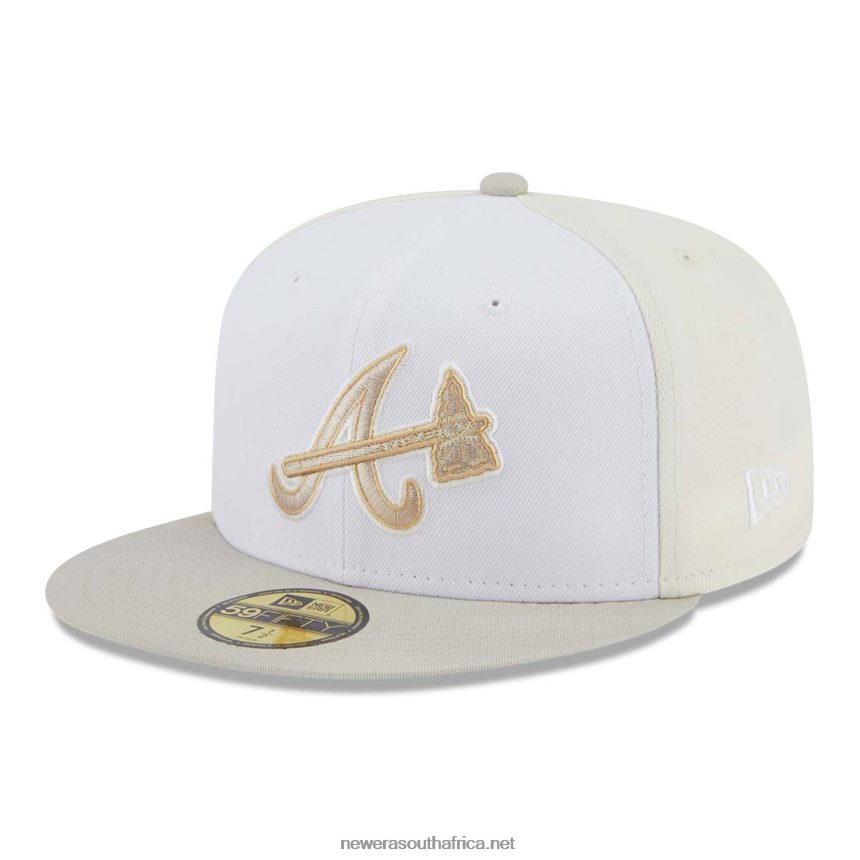 Atlanta Braves Anniversary Light Beige 59FIFTY Fitted Cap New Era TRBRBN1099