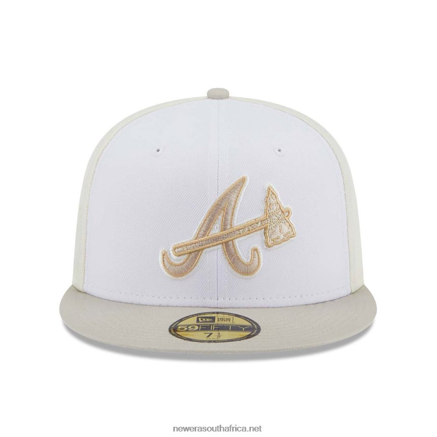 Atlanta Braves Anniversary Light Beige 59FIFTY Fitted Cap New Era TRBRBN1099