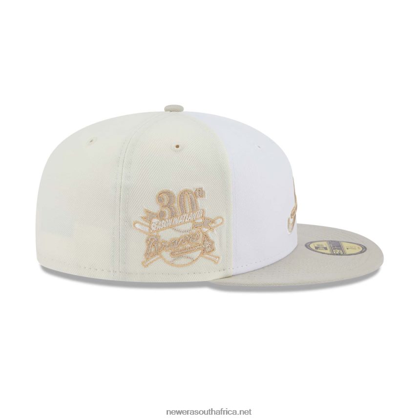 Atlanta Braves Anniversary Light Beige 59FIFTY Fitted Cap New Era TRBRBN1099