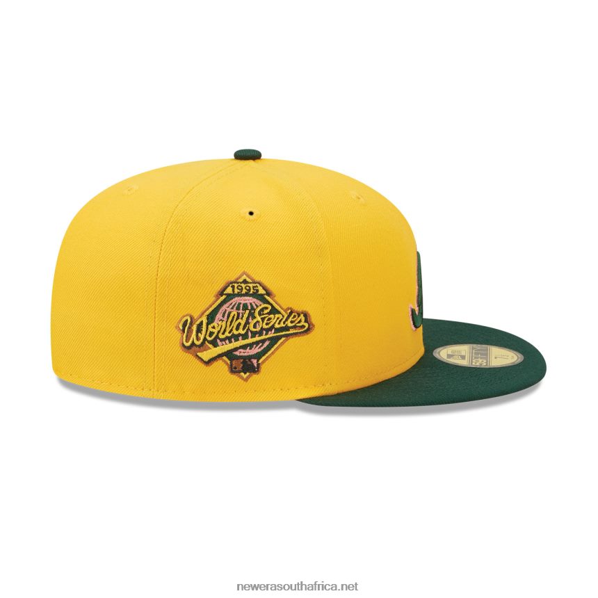 Atlanta Braves Back to School Yellow 59FIFTY Fitted Cap New Era TRBRBN1424
