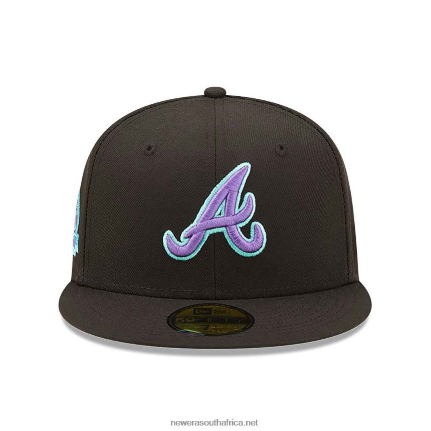 Atlanta Braves Black and Blue Tint 59FIFTY Fitted Cap New Era TRBRBN1065