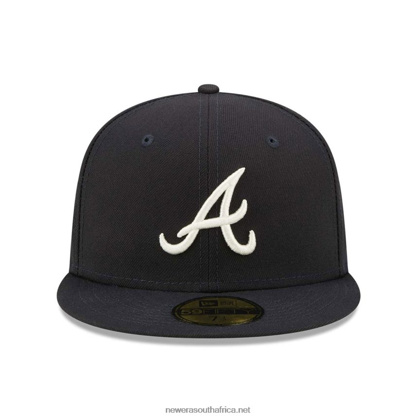 Atlanta Braves Citrus Pop Navy 59FIFTY Fitted Cap New Era TRBRBN1119