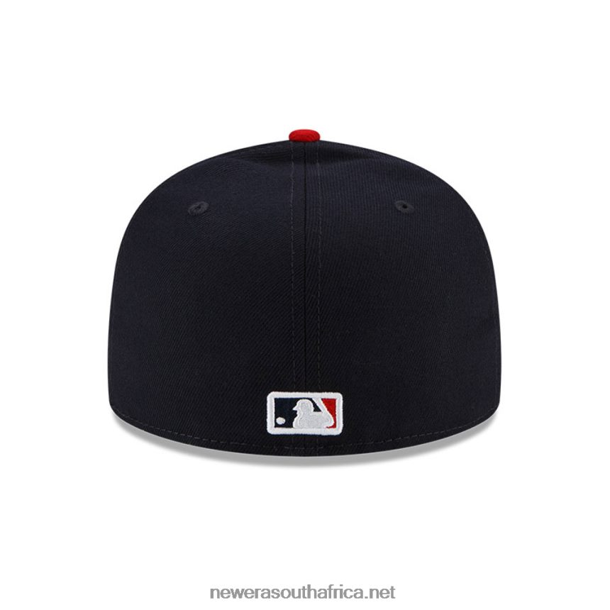 Atlanta Braves Comic Cloud Navy 59FIFTY Fitted Cap New Era TRBRBN1429