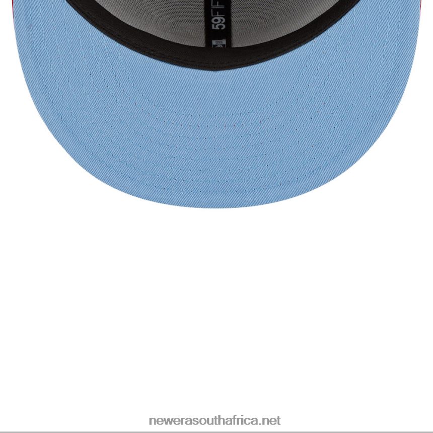 Atlanta Braves Comic Cloud Navy 59FIFTY Fitted Cap New Era TRBRBN1429