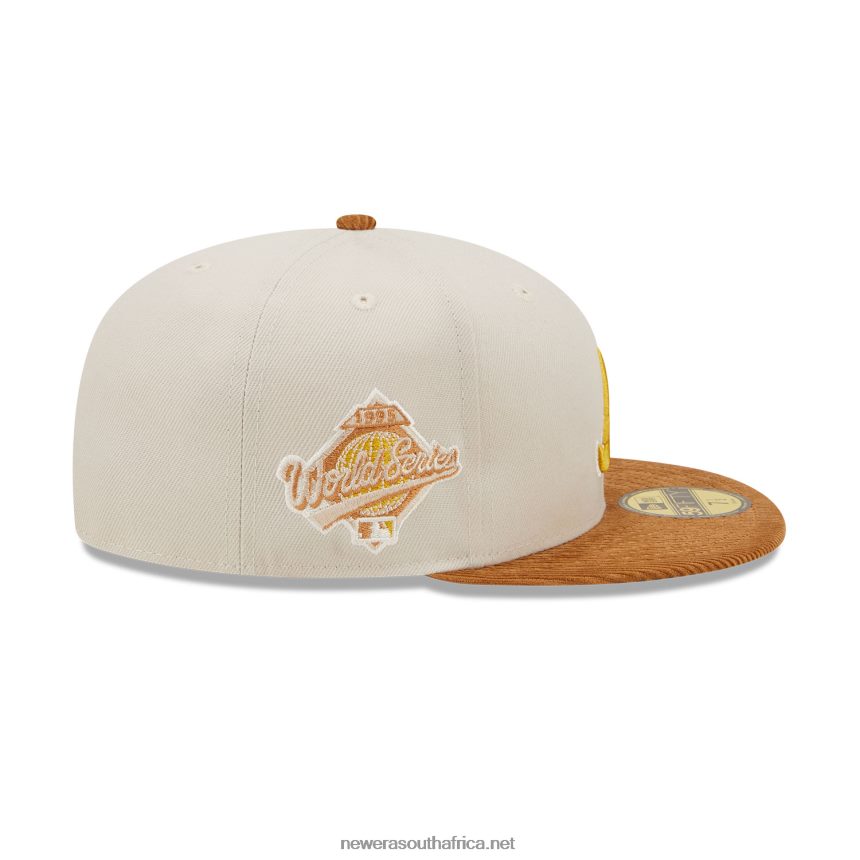 Atlanta Braves Cord Visor Stone 59FIFTY Fitted Cap New Era TRBRBN650