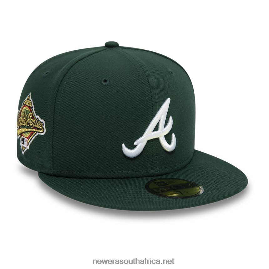 Atlanta Braves Dark Green 59FIFTY Fitted Cap New Era TRBRBN1142