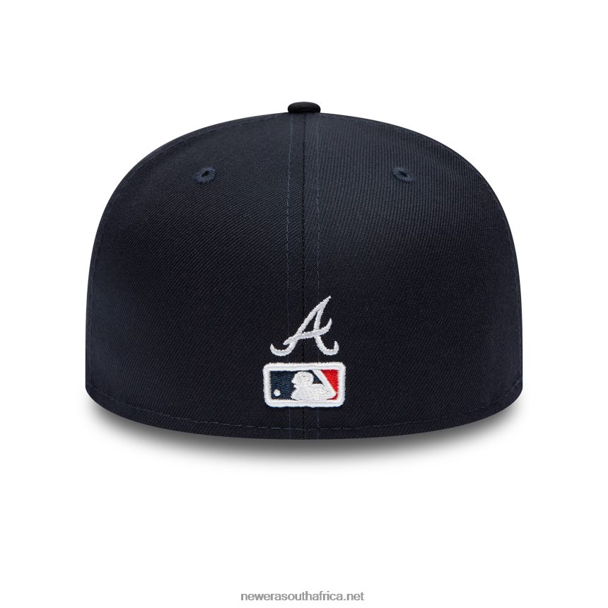 Atlanta Braves Dual Logo Navy 59FIFTY Fitted Cap New Era TRBRBN198