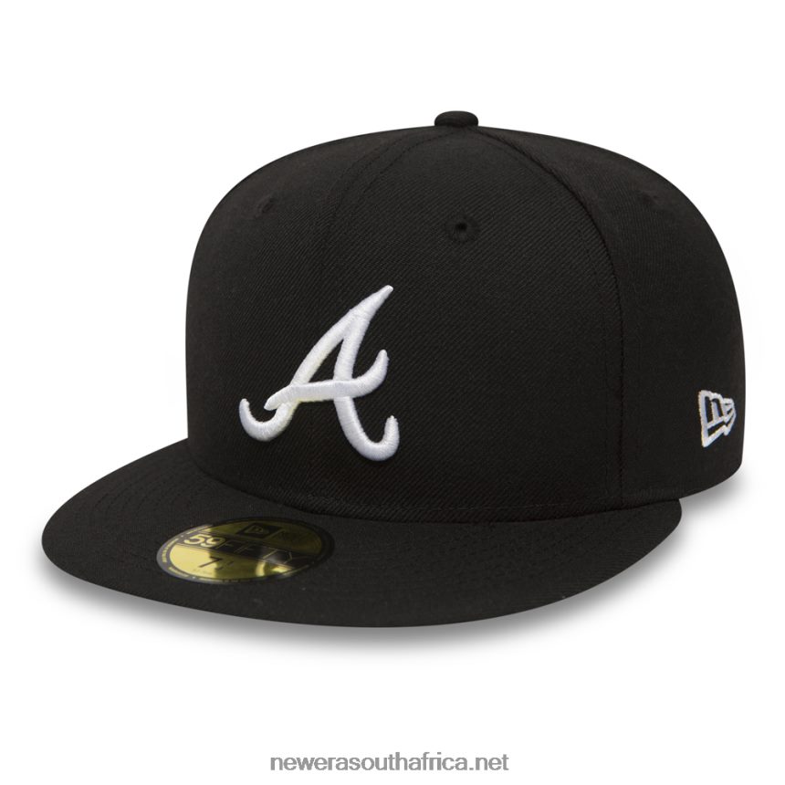 Atlanta Braves Essential Black 59FIFTY Cap New Era TRBRBN62