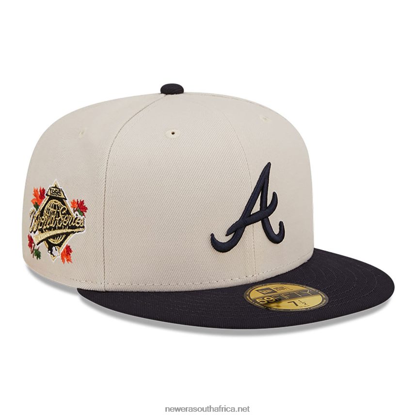 Atlanta Braves Fall Classic White 59FIFTY Fitted Cap New Era TRBRBN1190