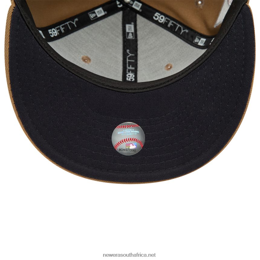 Atlanta Braves Fall Colours Beige 59FIFTY Fitted Cap New Era TRBRBN636