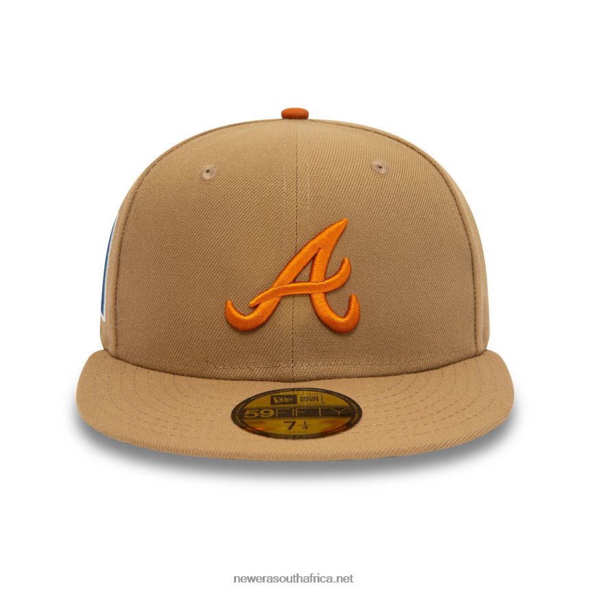 Atlanta Braves Fall Colours Beige 59FIFTY Fitted Cap New Era TRBRBN636