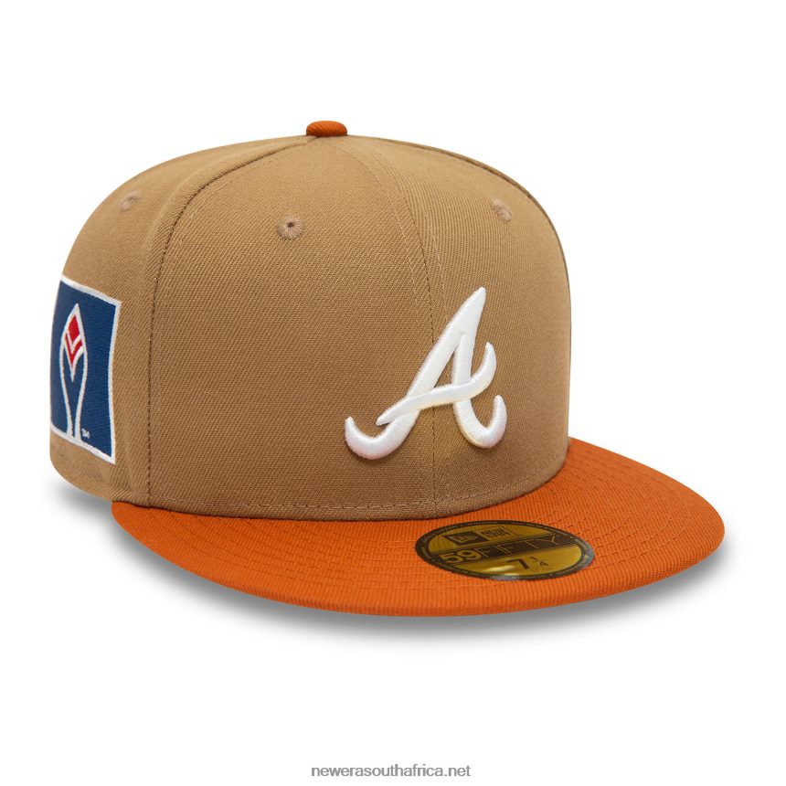 Atlanta Braves Fall Colours Contrast Visor Brown 59FIFTY Fitted Cap New Era TRBRBN697