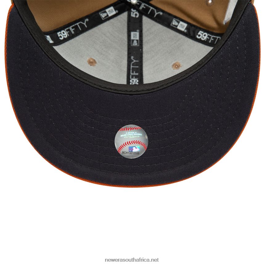 Atlanta Braves Fall Colours Contrast Visor Brown 59FIFTY Fitted Cap New Era TRBRBN697