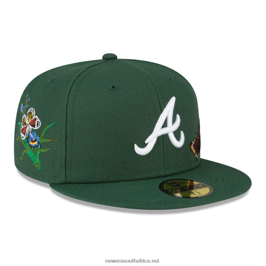Atlanta Braves Felt x MLB Dark Green 59FIFTY Fitted Cap New Era TRBRBN812