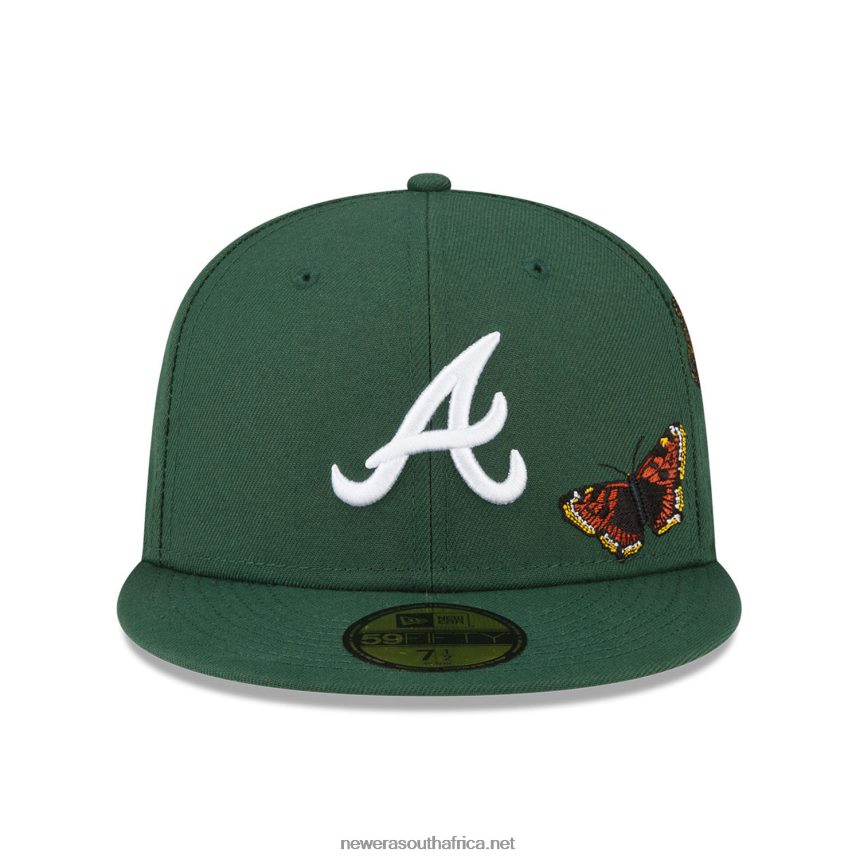 Atlanta Braves Felt x MLB Dark Green 59FIFTY Fitted Cap New Era TRBRBN812