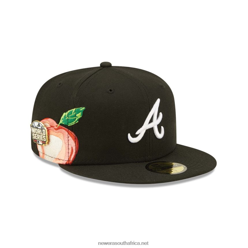 Atlanta Braves Fruit Black 59FIFTY Fitted Cap New Era TRBRBN293