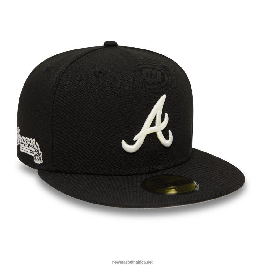 Atlanta Braves Glow in the Dark Black 59FIFTY Fitted Cap New Era TRBRBN949