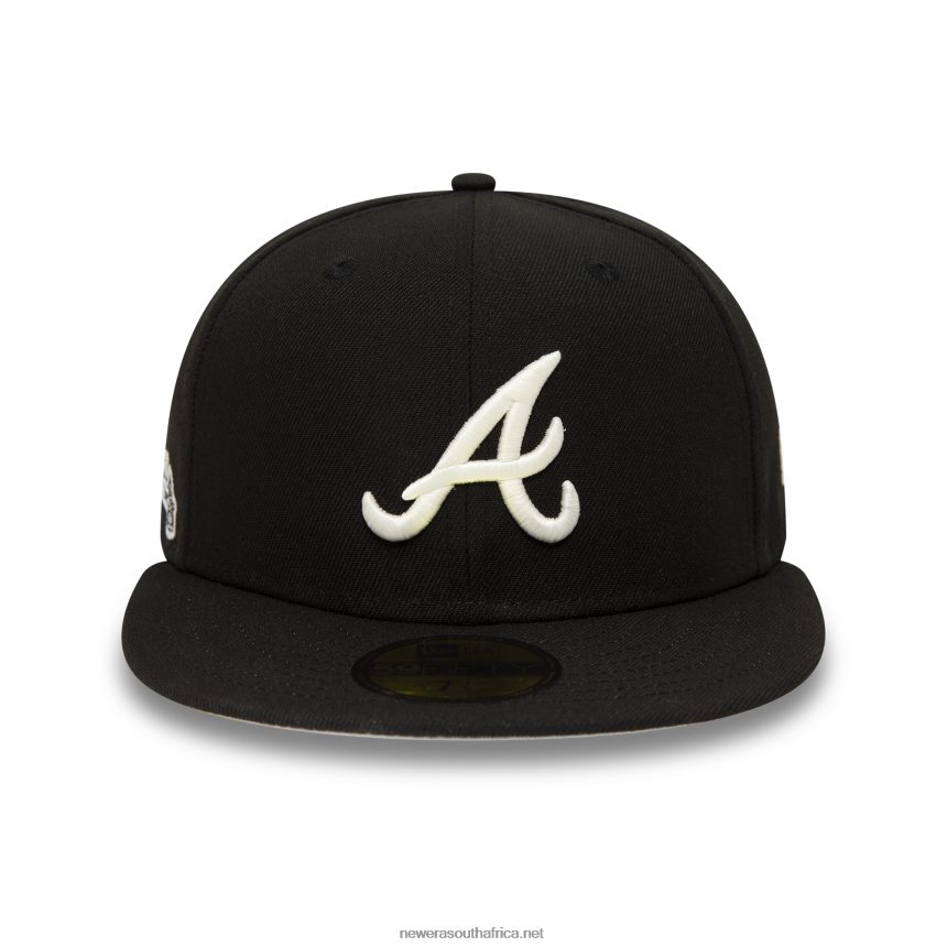 Atlanta Braves Glow in the Dark Black 59FIFTY Fitted Cap New Era TRBRBN949