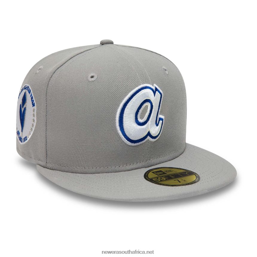 Atlanta Braves Grey Basics 59FIFTY Fitted Cap New Era TRBRBN1110