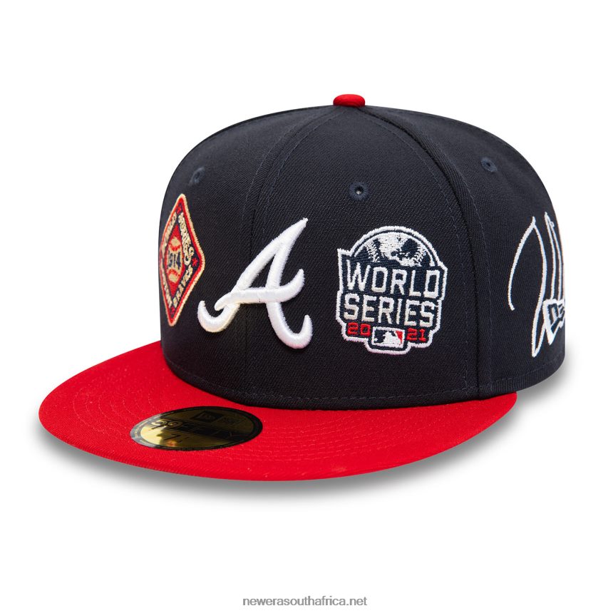 Atlanta Braves Historic Champs Navy 59FIFTY Fitted Cap New Era TRBRBN336