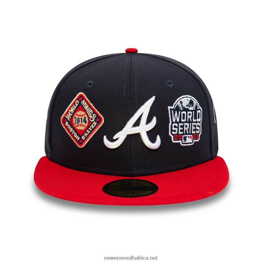Atlanta Braves Historic Champs Navy 59FIFTY Fitted Cap New Era TRBRBN336