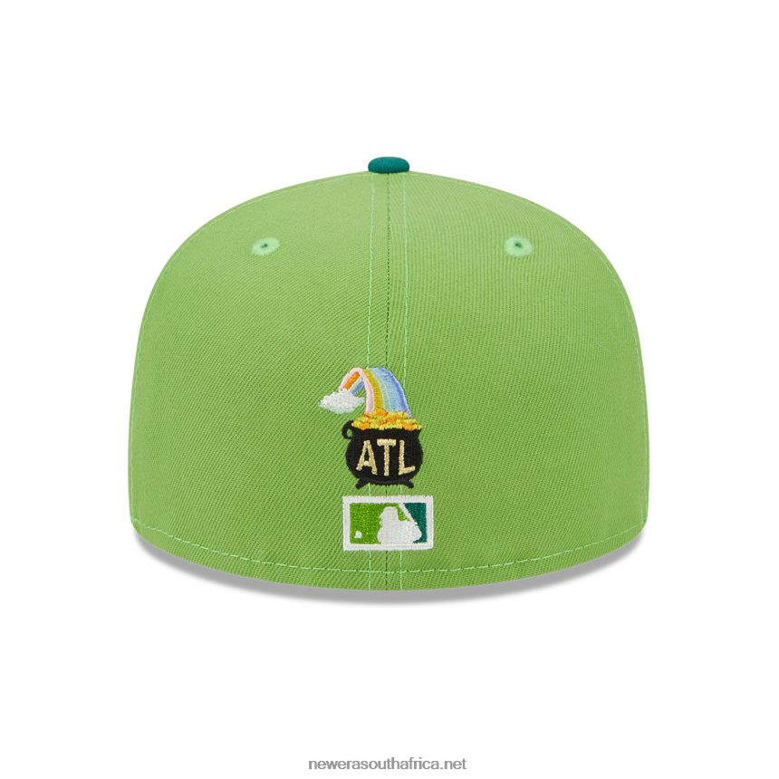Atlanta Braves Lucky Streak Green 59FIFTY Fitted Cap New Era TRBRBN437
