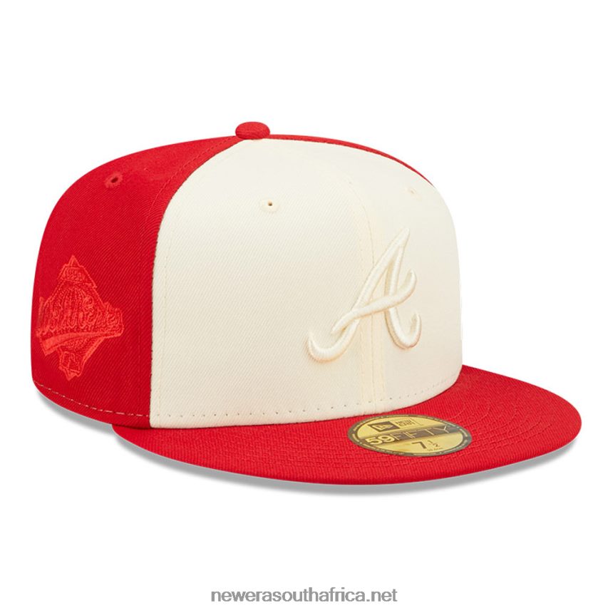 Atlanta Braves MLB 2-Tone Red 59FIFTY Fitted Cap New Era TRBRBN1017