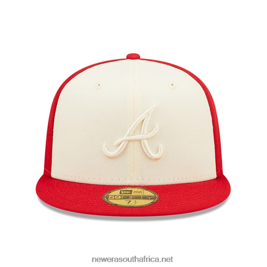 Atlanta Braves MLB 2-Tone Red 59FIFTY Fitted Cap New Era TRBRBN1017
