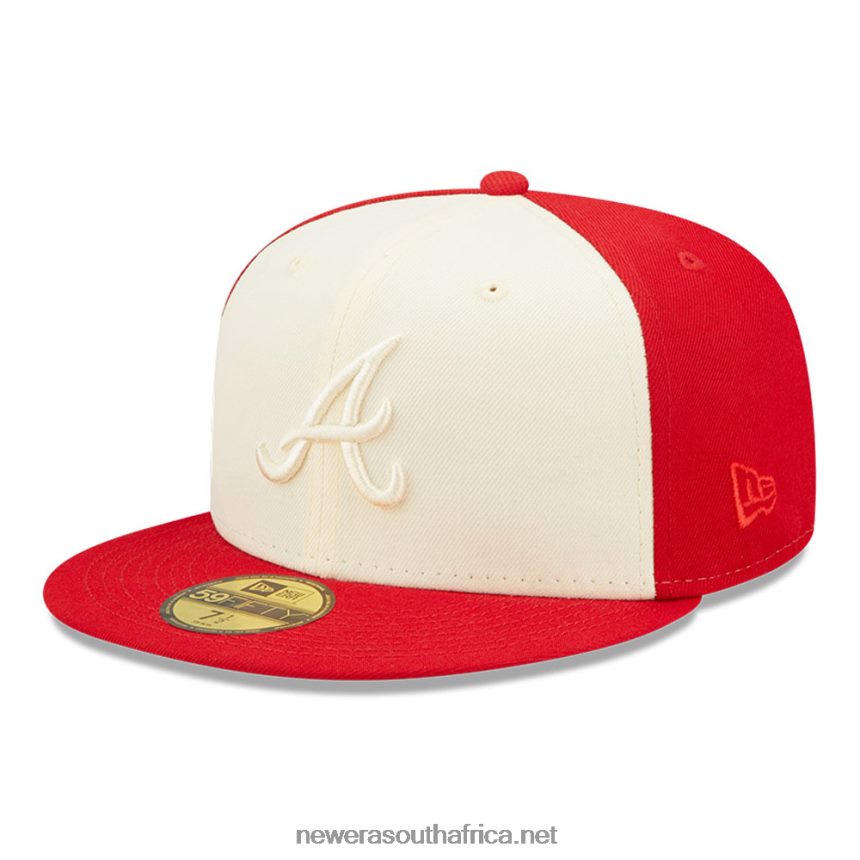 Atlanta Braves MLB 2-Tone Red 59FIFTY Fitted Cap New Era TRBRBN1017